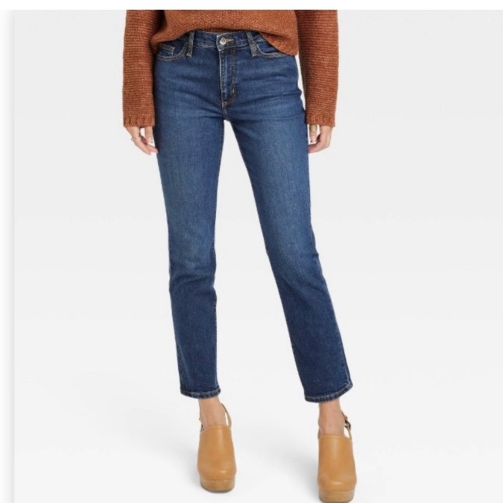Universal Thread High Rise Slim Straight Denim Jeans 8/29R